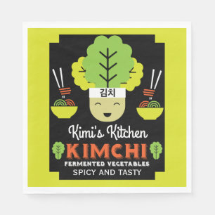 Serviette En Papier Kimchi Cuisine Maison Nourriture Fabriquée