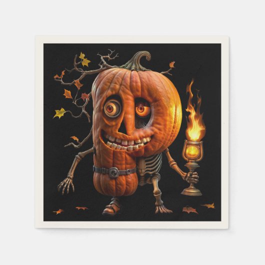 Serviette En Papier Kine de Halloween (Devant)
