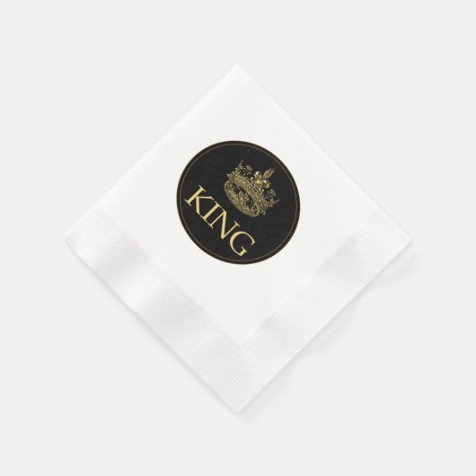 Serviette En Papier King and Crown Royal Emblem (Coin)