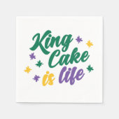 Serviette En Papier King Cake est la vie (Devant)