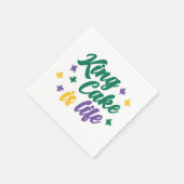 Serviette En Papier King Cake est la vie (Coin)