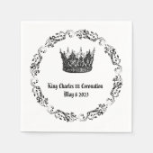 Serviette En Papier King Charles 111 Coronation Napkins (Devant)
