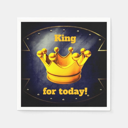 Serviette En Papier King for Today Paper Party Napkins (Devant)