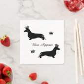 Serviette En Papier King Short Hair Dachshund - motif 1 (En situation)