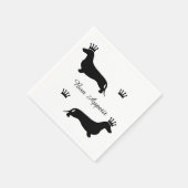 Serviette En Papier King Short Hair Dachshund - motif 1 (Coin)