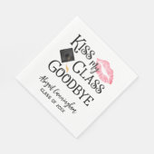 Serviette En Papier Kiss My Class Goodbye Funny Graduation (Coin)