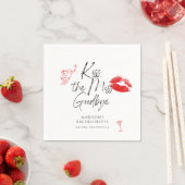 Serviette En Papier Kiss The Miss Goodbye Bachelorette (En situation)