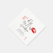 Serviette En Papier Kiss The Miss Goodbye Bachelorette (Coin)