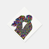 SERVIETTE EN PAPIER KISSING COUPLE (Coin)