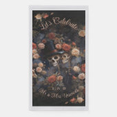 Serviette En Papier Kissing Skulls Gothique Mariage Serviette d'hôte (Devant)