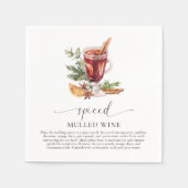 Serviette En Papier Kit de recette de vin Mulled Noël (Devant)