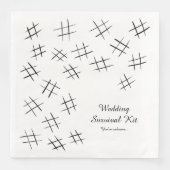 Serviette En Papier Kit de survie mariage Papier Napkin - B (Devant)