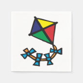 Serviette En Papier Kite coloré (Devant)