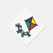 Serviette En Papier Kite coloré (Coin)