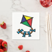 Serviette En Papier Kite coloré