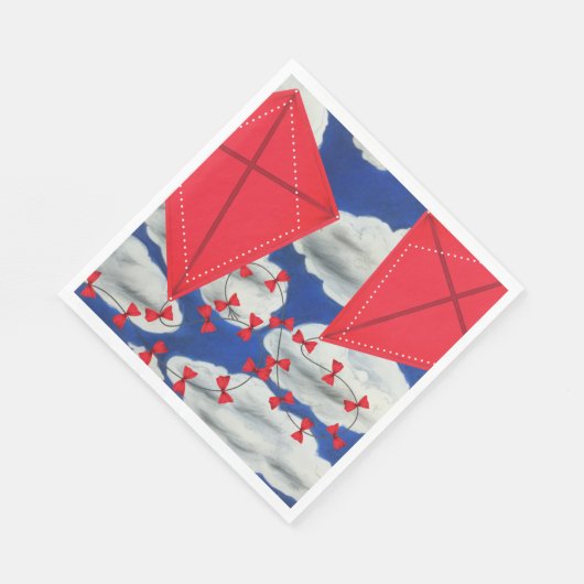 Serviette En Papier Kites et Klouds (Coin)