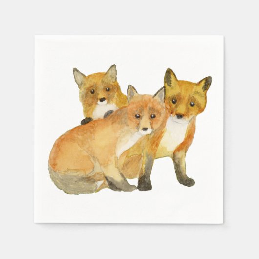 Serviette En Papier Kits Fox (Devant)