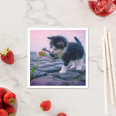 Serviette En Papier Kitten (En situation)