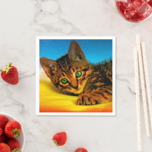 Serviette En Papier Kitten