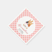 Serviette En Papier Kitten Meow Couronne rose Fille Kitty Chat Anniver (Coin)