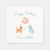 Serviette En Papier Kitten Party (Devant)
