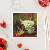 Serviette En Papier Kittens Tea Party (En situation)
