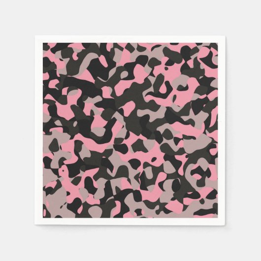 Serviette En Papier Kitty Camo (Devant)