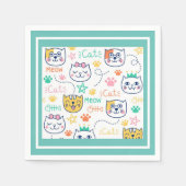 Serviette En Papier Kitty Cat (Devant)