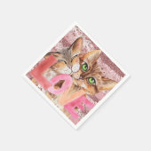 Serviette En Papier Kitty Love (Coin)
