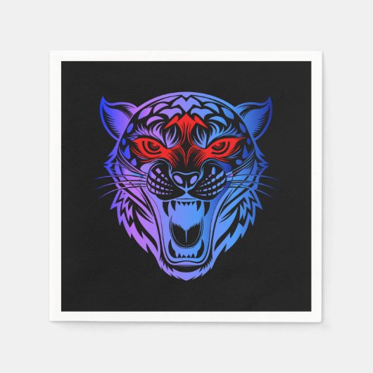 Serviette En Papier Kitty souriant (Devant)