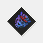 Serviette En Papier Kitty souriant (Coin)