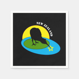 Serviette En Papier Kiwi - New Zealand Bird & Bro (fête des enfants)