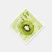 Serviette en papier Kiwi vert (Coin)