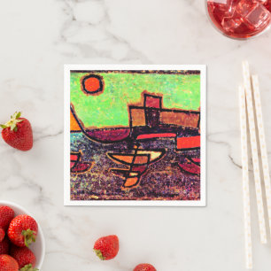 Serviette En Papier Klee - Bateau à vapeur appareillant