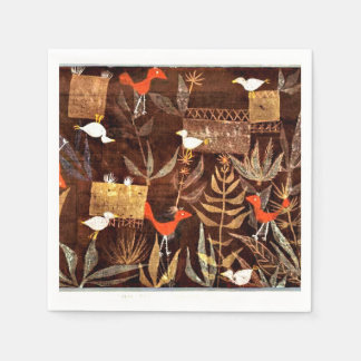 Serviette En Papier Klee - Bird Garden, famous artwork,