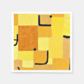 Serviette En Papier Klee - Caractères en Jaune (Devant)