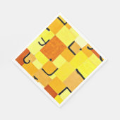 Serviette En Papier Klee - Caractères en Jaune (Coin)