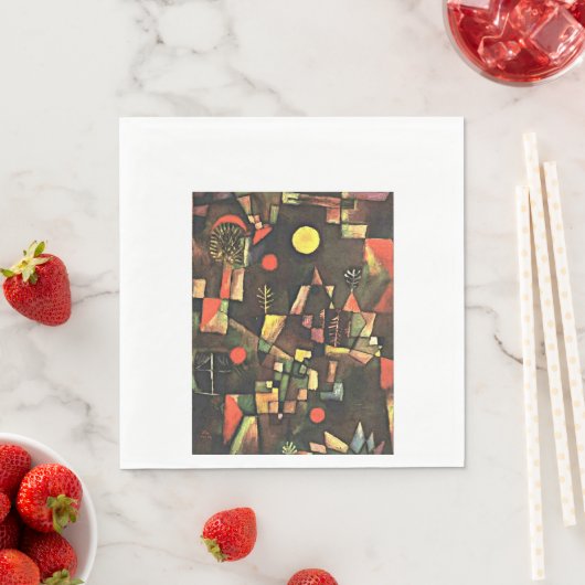 Serviette En Papier Klee - Pleine lune (En situation)