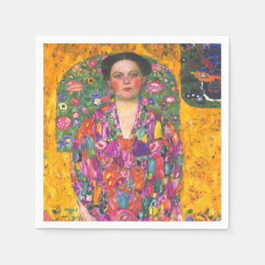 Serviette En Papier Klimt Portrait d'Eugenia Primavesi (Devant)