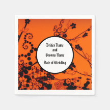 Knapkins Mariage de squelette d'Halloween