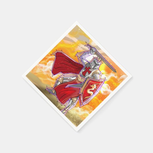 Serviette En Papier Knight Connect (Coin)