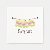 Serviette En Papier Knit Wit ! (Devant)