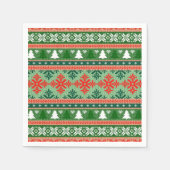 Serviette En Papier knitted ugly sweater de Christmas (Devant)