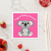 Serviette En Papier Koala Bear Cute Kid Anniversaire (En situation)