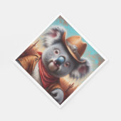 Serviette En Papier Koala Cowboy (Coin)