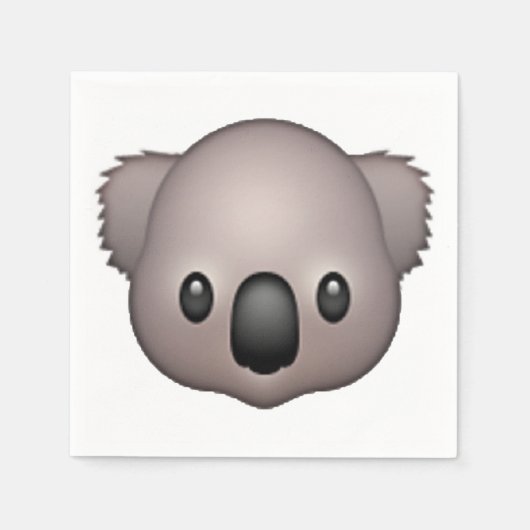 Serviette En Papier Koala - Emoji (Devant)