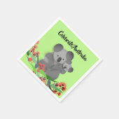 Serviette En Papier Koala et Joey (Coin)