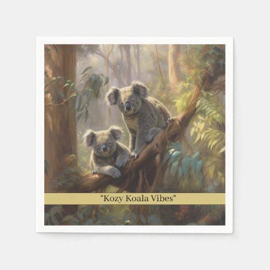 Serviette En Papier Koala Forest Dreams, coutume (Devant)