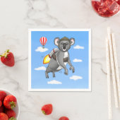 Serviette En Papier Koala Fusée (En situation)