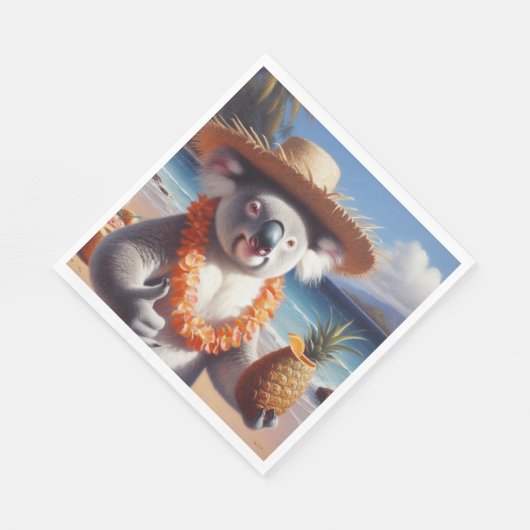 Serviette En Papier Koala Luau (Coin)